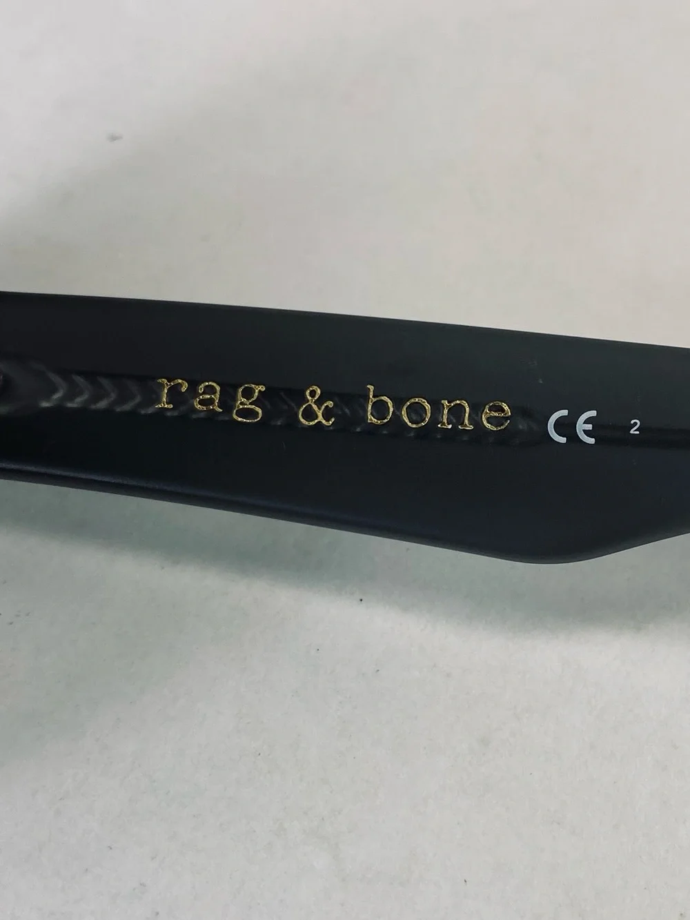 Rag & Bone Men's Square Dark Gray Black Matte Sunglasses RNB 5006/S (scratch)